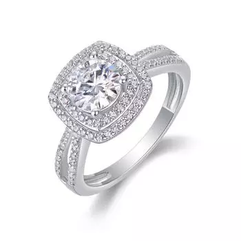 S925 Silver Sweet Holiday Ring Moissanite Ring Jewelry Beauty 5