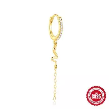 S925 Sterling Silver Classic Earrings Tassel Chain Skinny Fashion Atmospheric Design Earrings 925 Silver