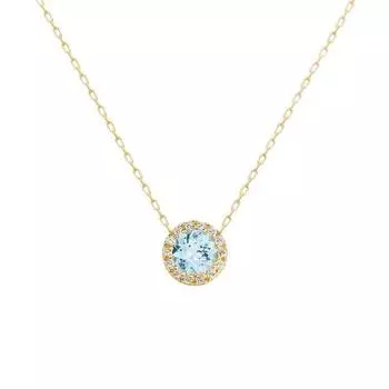 S925 Sterling Silver Crystal Blue Topaz Necklace Female Niche Design Light Luxury All-Match Clavicle Chain 925