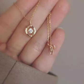 Гибкое ожерелье в форме сердца из стерлингового серебра S925 для женщин, нишевый дизайн, легкая роскошная цепочка для ключицы 925