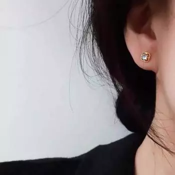 Серьги-гвоздики из стерлингового серебра 925 пробы с полым опалом для женщин, необычный дизайн, ретро, доступные роскошные серьги с лунным камнем 925