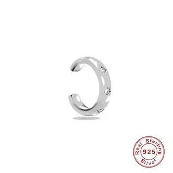 S925 Sterling Silver Light Luxury Three-Row Diamond Single Earrings, Earclips, Ear Buckles, Temperament Personalized Light Luxury Earrings, Earrings. 925 Silver