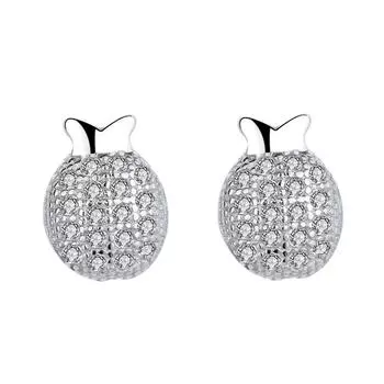 Серьги-гвоздики в форме ананаса из стерлингового серебра 925 пробы, женские летние серьги с особым интересным дизайном из стерлингового серебра 925