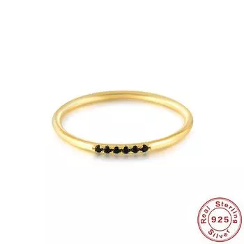 S925 Sterling Silver Qixi Festival Gift Slender Love Glossy Leaf Diamond Ring With Diamond Tail Ring Thin Agete Wind Ring No.6