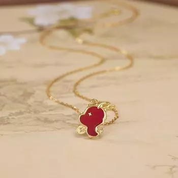 S925 sterling silver rich dragon necklace women s fashion light luxury natal year agate dragon coin pendant zodiac dragon 925 Silver