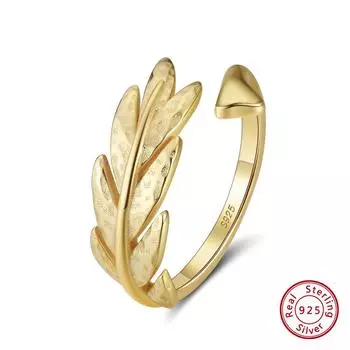 Кольцо из стерлингового серебра S925 пробы в корейском стиле Airy Open Ring Adjustable opening