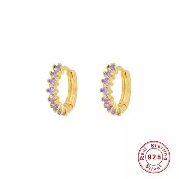 S925 Sterling Silver Small Earbone Stud Mini Zircon Ear Buckle Earrings Earrings Earrings