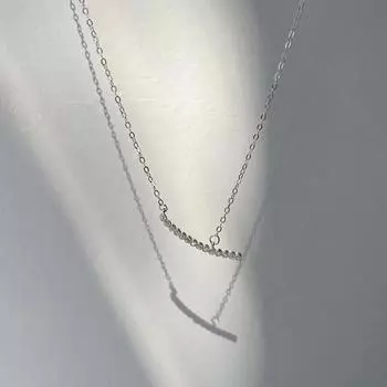 Изысканное ожерелье из стерлингового серебра S925 с улыбающимися бриллиантами для женщин, летнее, особый дизайн, высококачественная легкая роскошная цепочка на ключицу 925