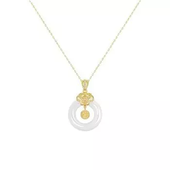 S925 стерлингового серебра благословение карты мира пряжка ожерелье женская легкая роскошная цепочка на ключицу меньшинства золотой