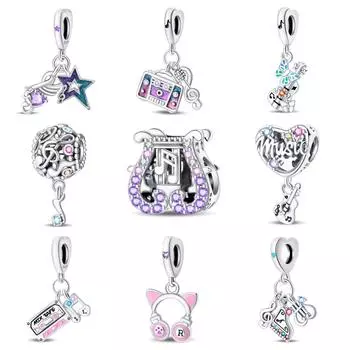 S925 стерлингового серебра Diy ювелирные изделия аксессуары браслет кулон тренд классический независимый дизайн стиль