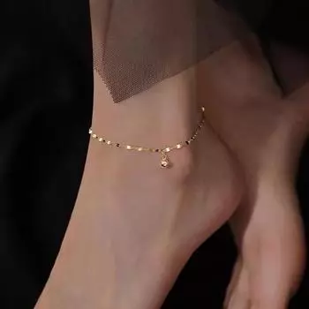 S925 стерлингового серебра легкий роскошный браслет на лодыжку для женщин особый интересный дизайн цепочка для губ простые и регулируемые украшения для ног 925