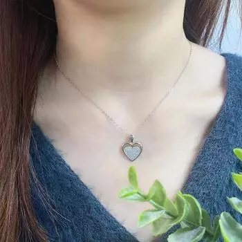 S925 стерлингового серебра микро-линия сердцевидная любовь ожерелье простота мода дамы ожерелье индивидуальность ювелирные изделия кулон 45cm