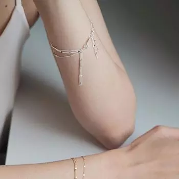 S925 стерлингового серебра многослойный браслет с бахромой женский легкий роскошный модный универсальный изысканный сказочный ювелирный 925 серебряный