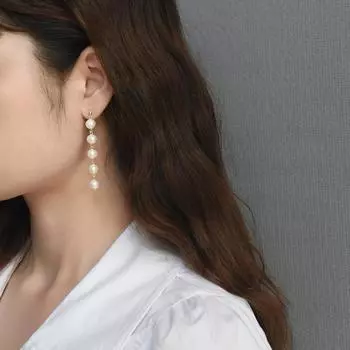 S925 Стерлингового Серебра Модные Жемчужные Серьги Пресноводный Жемчуг Кисточки Жемчужные Ювелирные Изделия Серьги-Подвески Ювелирные Изделия Для Женщин