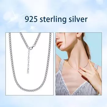 S925 стерлингового серебра настоящее 100% теннисная цепочка из тонкого циркония женское ожерелье чокер роскошные женские украшения на шею свадебный подарок