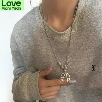 S925 стерлингового серебра ожерелье кулон женские ювелирные изделия мода девушка подарок на день рождения индивидуальность шарм индивидуальный свитер цепочка