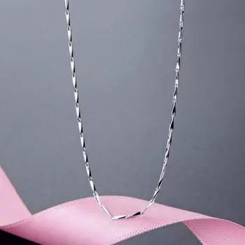 S925 стерлингового серебра простое короткое угловое ожерелье с цепочкой в виде дынных семян короткая ключичная цепочка корейская модная бижутерия 45cm