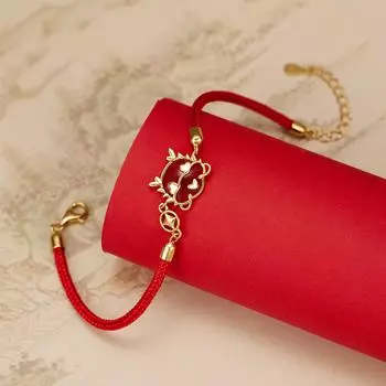 S925 стерлингового серебра Сяолин дракон ручная веревка женская мода свет роскошь натальный год агат дракон детские украшения зодиакальный дракон