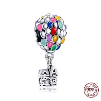 S925 Стерлингового Серебра Женщины Шар Шарм Бусины Симпатичные Леди Подходит Оригинальные Подвески Pandora Браслеты Diy Модные Ювелирные Изделия Подарок