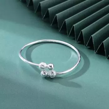 S990 Серебряный браслет для ног в этническом стиле Ретро Открытый серебряный браслет Женский модный браслет Головной убор Adjustable size