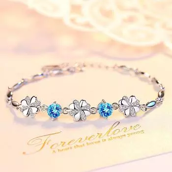 S999 Браслет из чистого серебра Женская мода Японская и корейская версия Простой сладкий браслет Браслет Bestie Персонализированные серебряные украшения Adjustable size