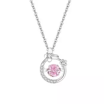 S999 Нога Серебряный эффект бабочки Ожерелье Smart Heart Light Роскошный нишевый дизайн Ключичная цепочка