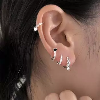 S999 foot silver exquisite zircon pearl earrings women s niche light luxury fashion high-end temperament ins earrings fashion 999 silver