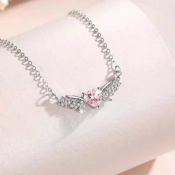 S999 ожерелье в виде сердца из чистого серебра, женское милое модное универсальное ожерелье на ключице, ожерелье с любящим сердцем, циркон, стерлинговое серебро 999