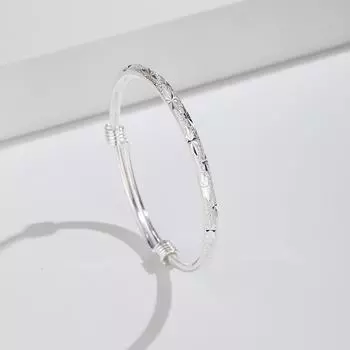 S999 Полный серебряный браслет Sky Star Женский браслет из чистого серебра со сверкающим серебром, браслет с уникальным дизайном Adjustable size