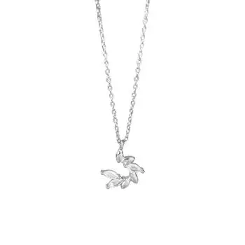 S999 Pure Silver Little Prince Wheat Necklace Light Luxury Minority Design Sense Clavicle Chain Female Necklace