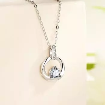 Ожерелье из чистого серебра S999, женская легкая роскошная цепочка для ключицы с бриллиантовой инкрустацией в стиле меньшинства