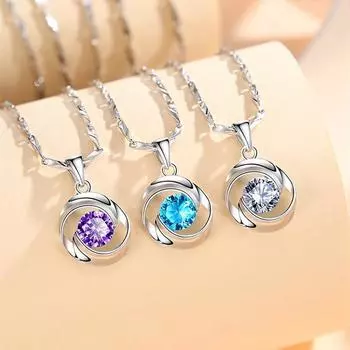 Ожерелье из чистого серебра S999, женская подвеска в японском и южнокорейском стиле, цепочка на ключицу, украшение из стерлингового серебра 999