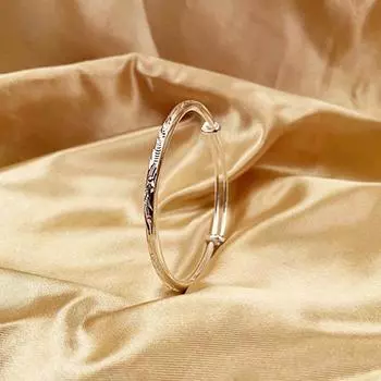 S999 Серебряный браслет из чистого серебра с изображением автомобиля и круглого живота. Простой и персонализированный серебряный браслет для ног в подарок для девочек, мам и пожилых людей. Adjustable size серебряный