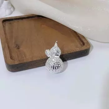 S999 Серебряный кулон в форме полой тыквы, модный тренд, подвеска с пожеланиями для мужчин и женщин, привлекающая богатство, Nafu Light Luxury