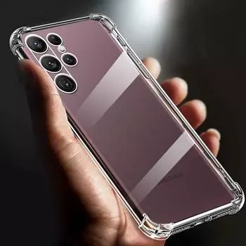 S 22 Airbag противоударный прозрачный чехол для Samsung Galaxy S22 Ultra чехол 5G силиконовый полный чехол Plus Funda Cases 2021 SM-G998 For Samsung S22 5G чистый