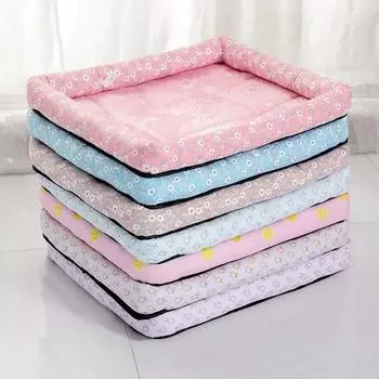 S-2XL Летний коврик для собак, охлаждающий летний коврик, лежанка для домашних животных, ледяной коврик для сна, гнездо для собак, подушка для кошек, ледяной шелковый прохладный коврик для домашних животных S