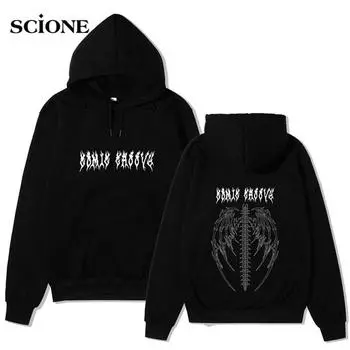 S ~ 3XL, 11 цветов, толстовки в готическом стиле, толстовка в темном стиле, мужская и женская толстовка, готическая пара, хип-хоп, Harajuku, большой размер S белый