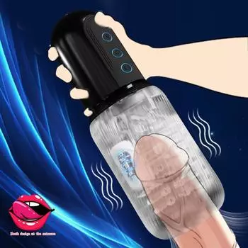 С 5 режимами вибрации и 10 режимами сосания мужской мастурбатор для сосания 3D массажер для половых губ тренажер для головки полового члена мужской мастурбатор мужские игрушки