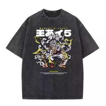 S-5XL 240gsm Хлопковая ретро футболка с заниженными плечами для мужчин и женщин, винтажные футболки с короткими рукавами, однотонные свободные футболки в стиле хип-хоп S чёрный