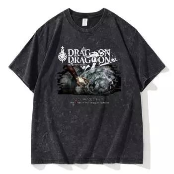 S-5XL, 260 г/м, 100% хлопок, винтажная футболка с кислотной стиркой, мужская или женская уличная футболка, короткие топы в стиле панк Zomer S чёрный