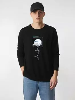 S-5XL Мужская футболка с длинным рукавом из чистого хлопка, повседневные свитера большого размера S