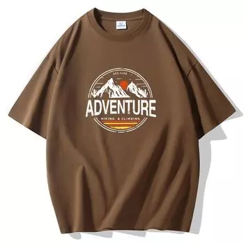 S-5XL Sunset мужская свободная футболка с короткими рукавами 100% хлопок S