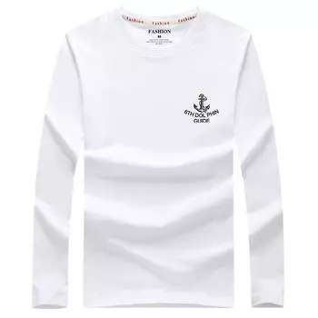 S-6XL футболка с длинными рукавами, хлопковая теплая футболка с круглым вырезом, повседневные пуловеры больших размеров, рубашки S