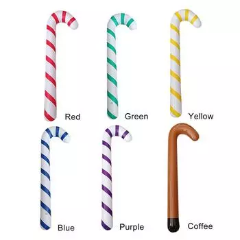 S# 90 см надувные леденцы-трости рождественские шары палочки игрушки праздничные принадлежности для вечеринок жёлтый