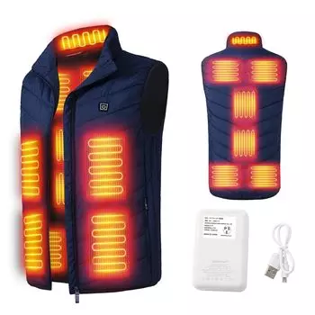 С электрическим подогревом С электрическим подогревом 11 USB 3 уровня температуры Холодная погода Тепловая куртка для гор с электрическим подогревом [YFFUSHI] Жилет, Жилет, Обогреватели,