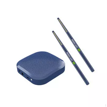 с барабанными палочками, электрический набор, соматосенсорные наборы ударных, электронный портативный набор Blue Basic version