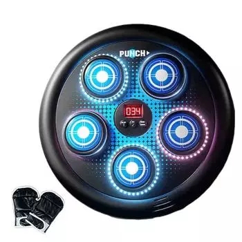 с Bluetooth Боксерский Тренажер Светодиодное Настенное Тренировочное Оборудование Домашние Упражнения