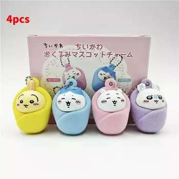 С Chiikawa Детская пеленка ПВХ Фигурки Модель Игрушка Подвеска Подарок