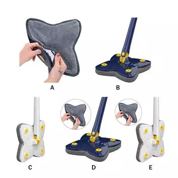 S# Cleaning Mop 360 вращающаяся отжимная напольная салфетка для автоматического дверного уголка Gadg C