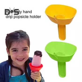 с держателем для соломенного льда. Легко чистится. Практичный, не липкий, не грязный пол. Держатель для мороженого. красный